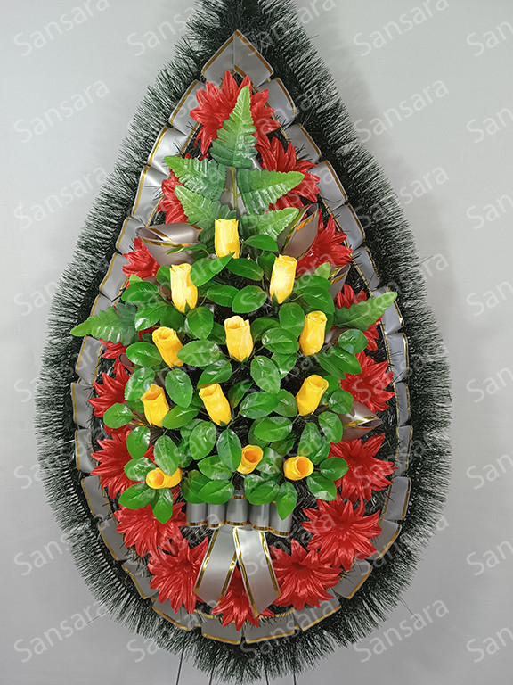 Вінок В-03 150/70см Вінок з букетом