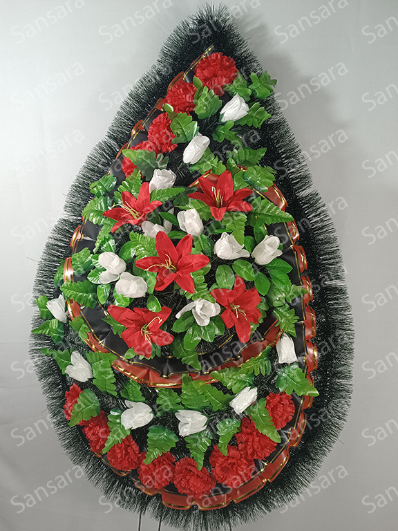 Вінок П-03 165/75см Вінок букет з стрічкою