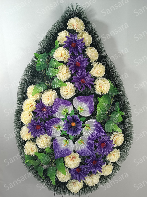 Вінок В-04 150/70см Вінок з гвоздикою