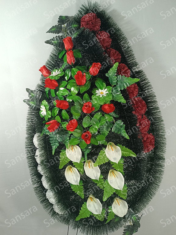 Вінок П-04 165/75см Вінок букет бутон