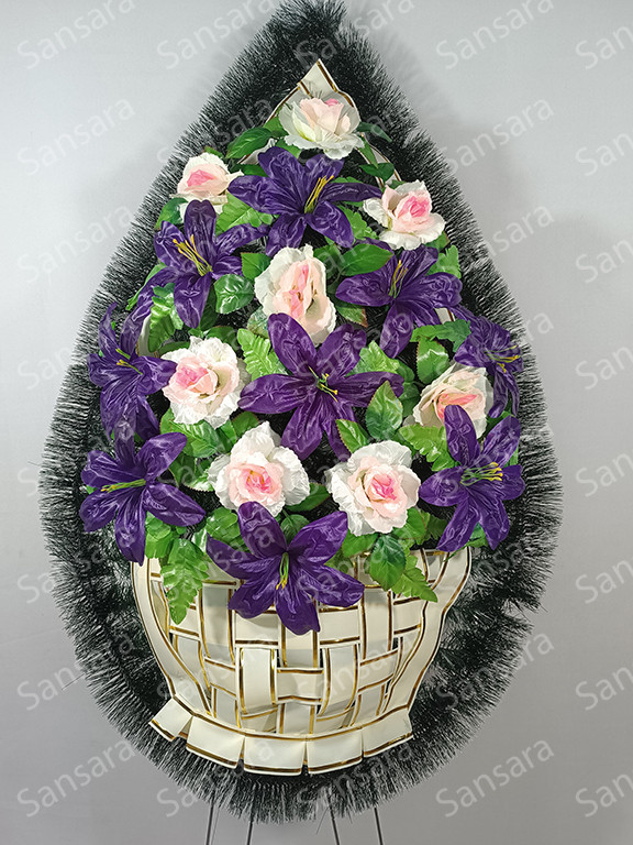 Вінок П-05 165/75см Вінок букет кошик
