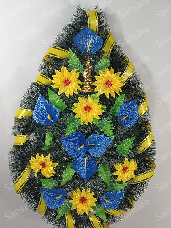 Вінок Б-3  145/60см Вінок свічка