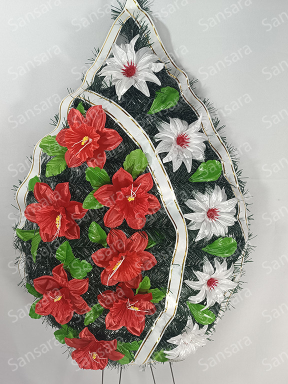 Вінок К 03 125/55см Вінок поляна нарцисів