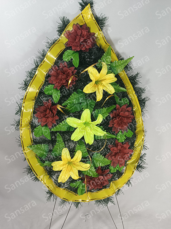 Вінок К 13 130/65см Вінок з золотом