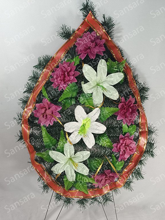 Вінок К 13 130/65см Вінок з золотом