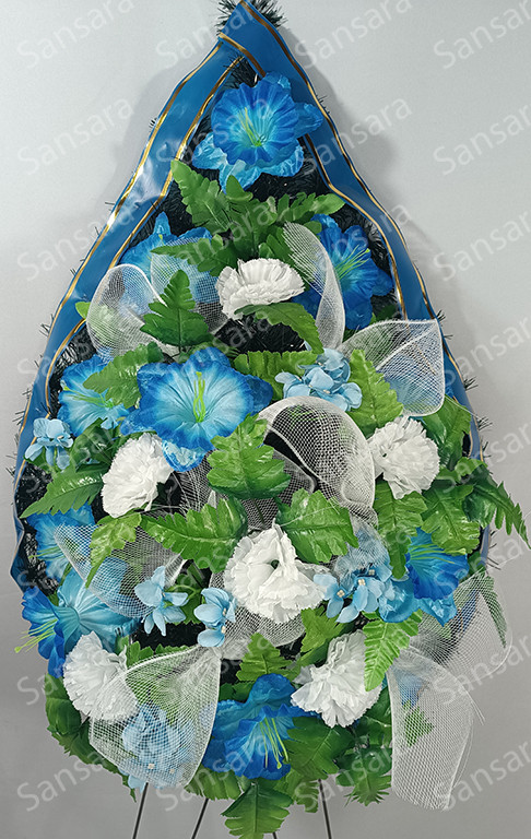 Вінок 145/70см Вінок дутий з сіткою