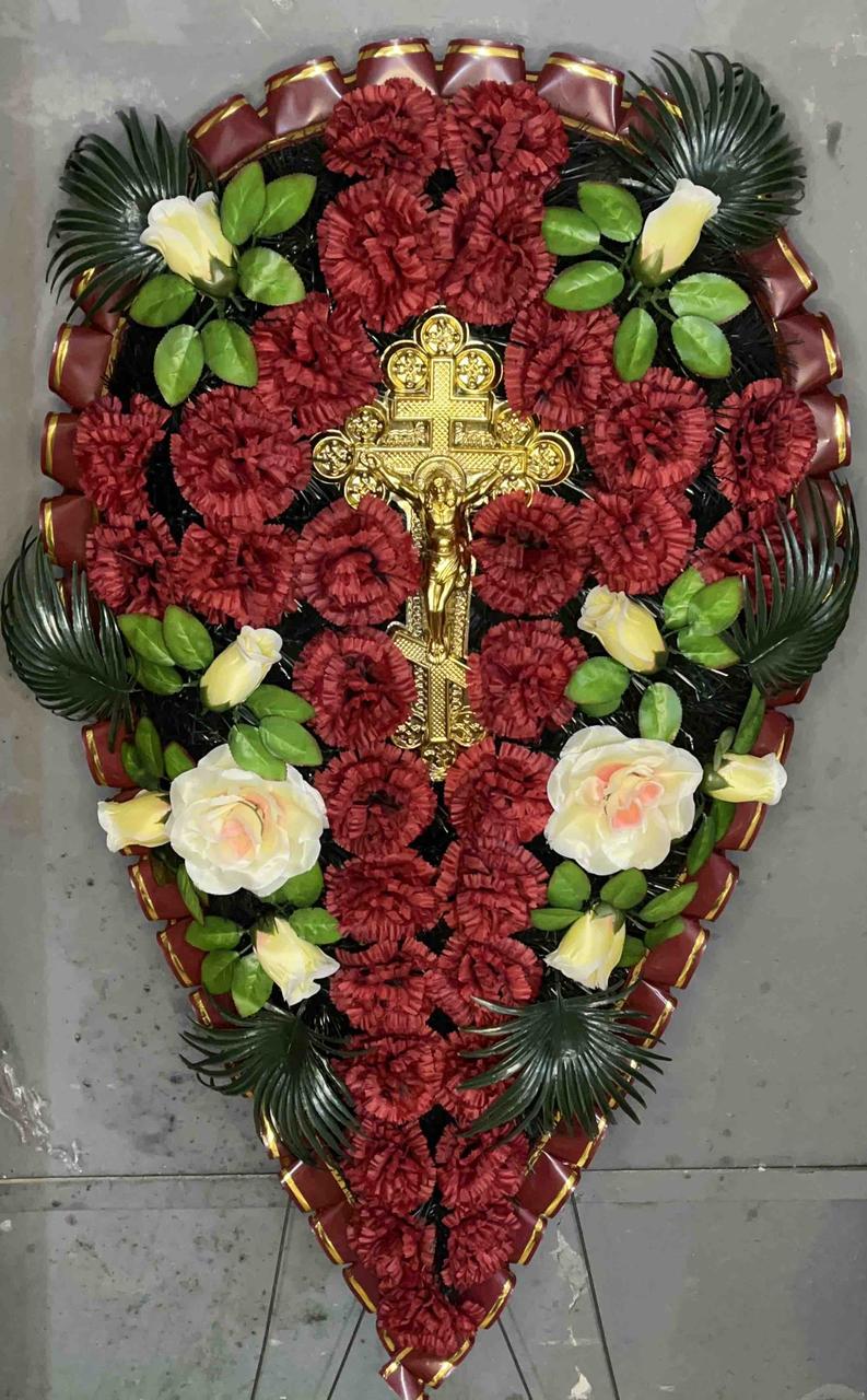 Вінок 165/75см Вінок капля перевернута з хрестом