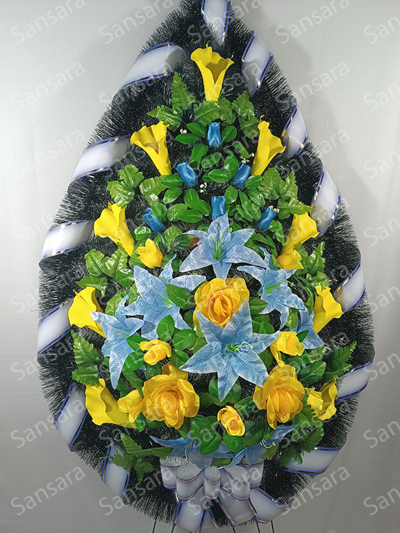 Вінок 175/85см А-01 Вінок  великим з латексной кали