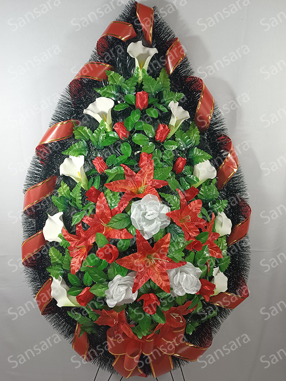 Вінок 175/85см А-01 Вінок  великим з латексной кали
