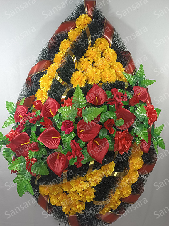 Вінок 175/85см А-06 Вінок  букет кала