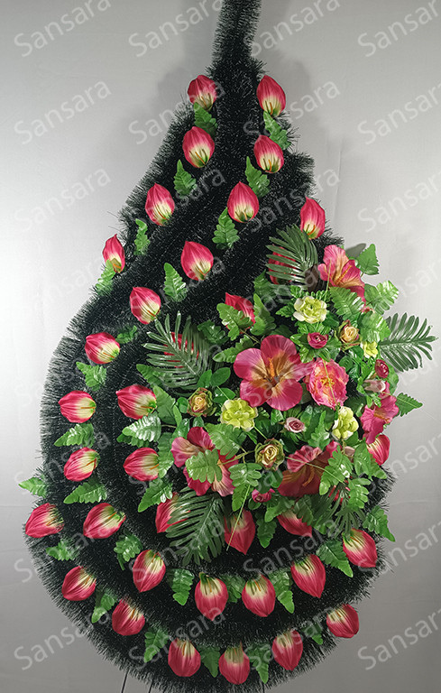 Вінок 210/95см З-03 Вінок  зсмереки тв кали