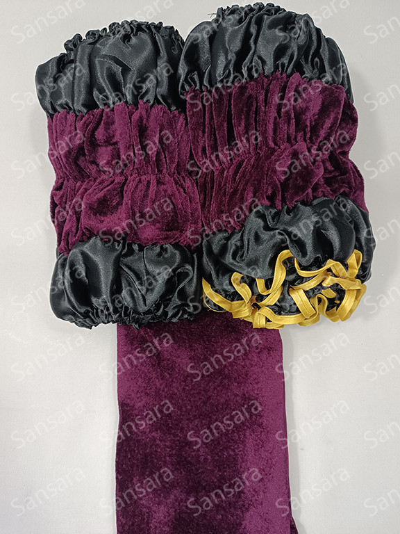 Оббивка з велюру (33 см) з а\б двокольоровий