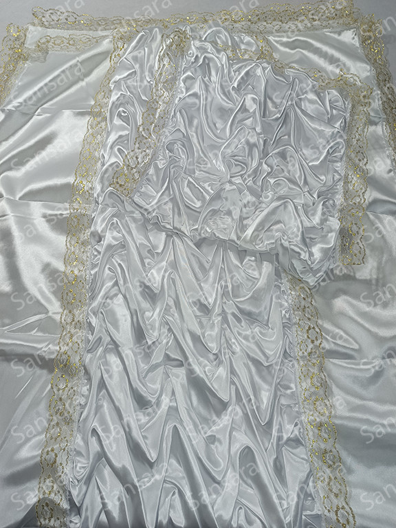 Комплект атлас ручна робота Волна, наволочка 45/45