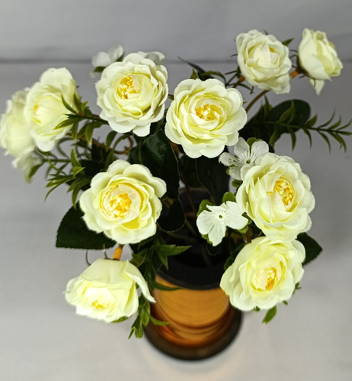 Букет троянда декор √6, 5 ніжок ,  10 головок , висота букету 30 см