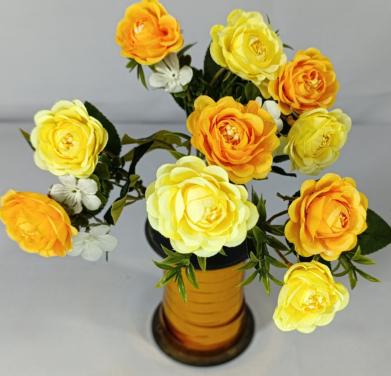 Букет троянда декор √6, 5 ніжок ,  10 головок , висота букету 30 см