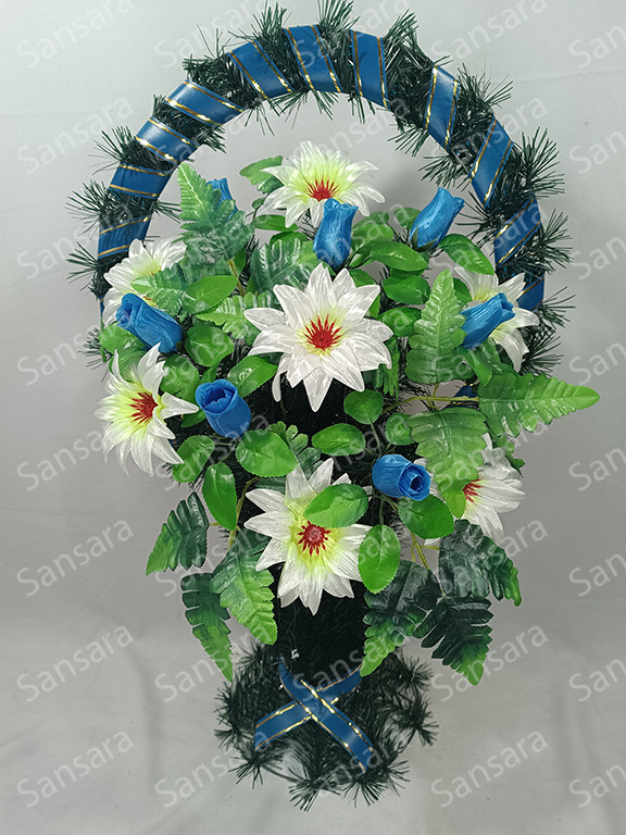 Кошик вквітчений дройна ручка Крокус 85/50 см