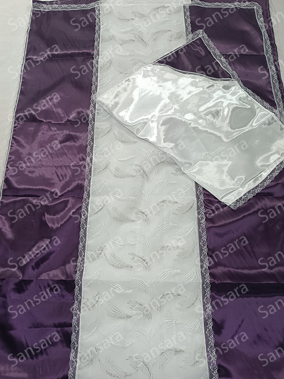 Комплект атлас з тюлью №9 наволочка 50/50