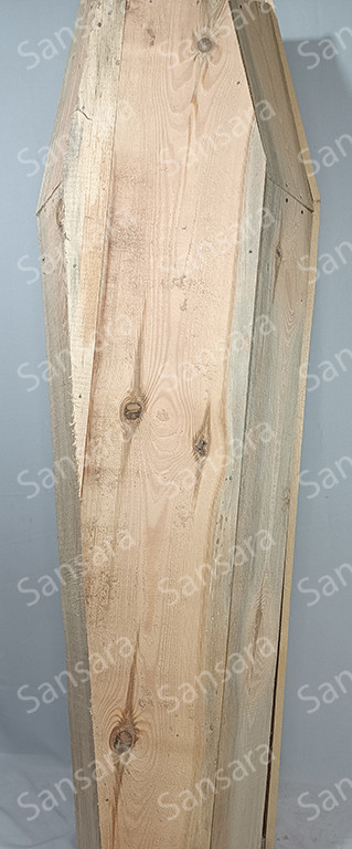 Труна не оббита шестигранна