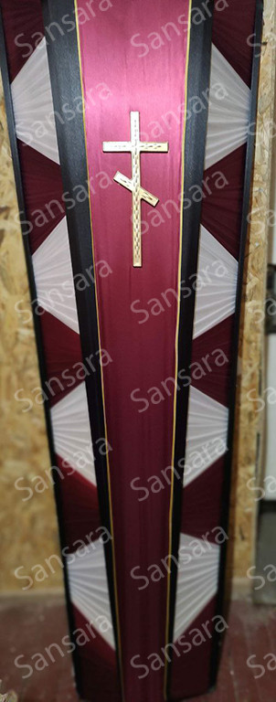 Труна атласна Мушля