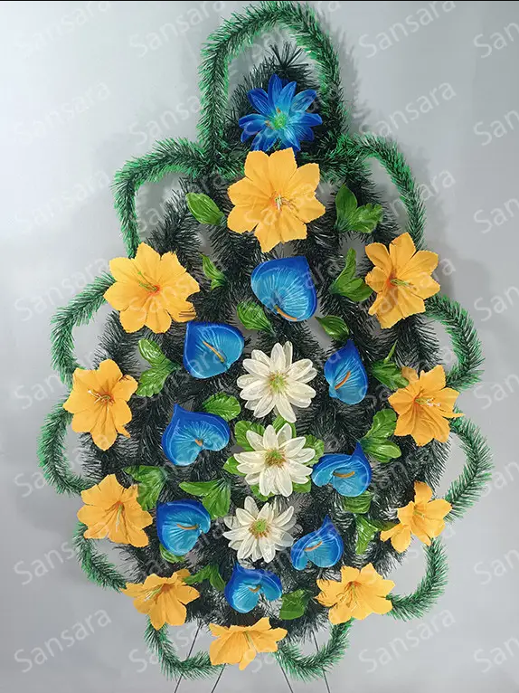 Вінок 150/70см Вінок в зеленій хвоі