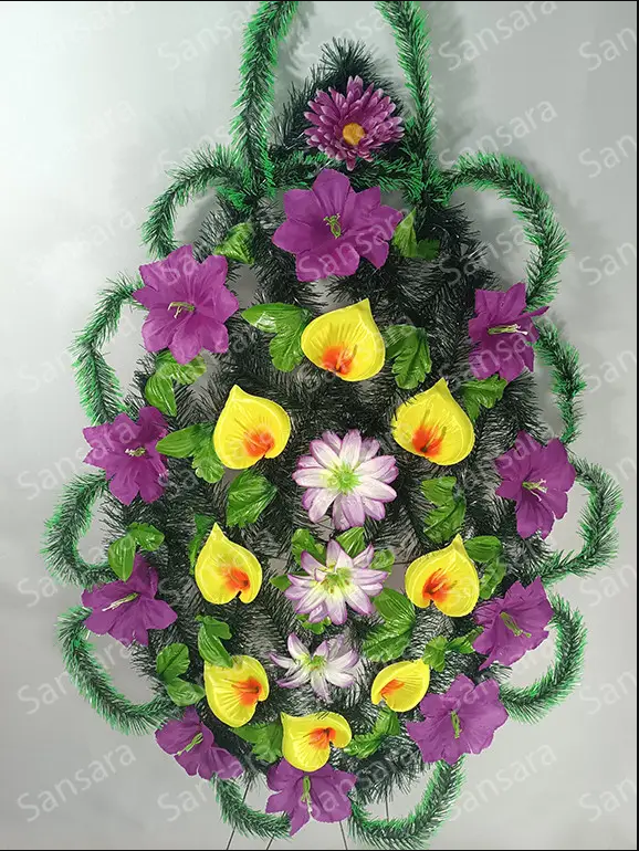 Вінок 150/70см Вінок в зеленій хвоі