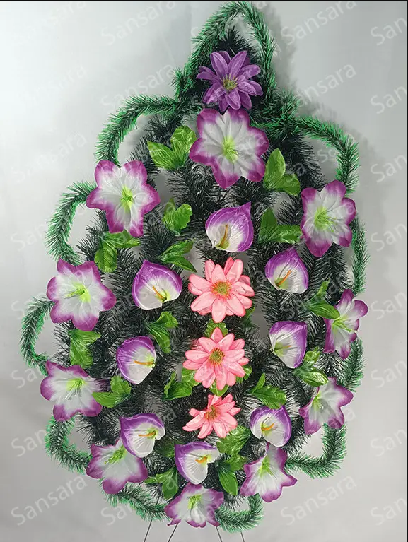 Вінок 150/70см Вінок в зеленій хвоі